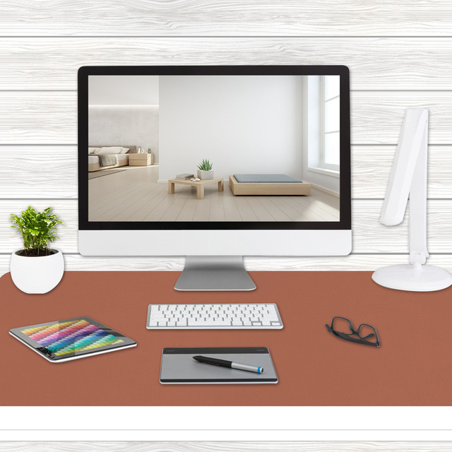 PU Leather Desk Pad Protector Large Mouse Pad Desk Mat Computer Keyboard Pad