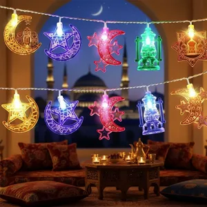 1.5M <span class=keywords><strong>LED</strong></span> lễ hội đèn dây trang trí cho ngôi sao nhà cổ tích Rèm cưới ấm áp pin Trắng kỳ nghỉ Pin hoạt động trong nhà - Product Image 5