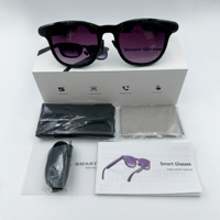 Lunettes Intelligentes de Traduction IA, Appel Mains Libres Sans Fil, Musique, Sports en Extérieur, Étanche IPX-6, Vidéo 1200P