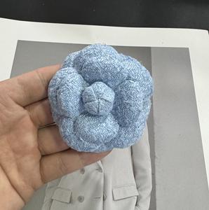 Haut de gamme 6.6cm Nibu Super-forme fleur camélia broche broches petite fleur parfumée bijoux Corsage plaqué alliage Plus broche - Product Image 4