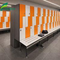 Casier compact à porte simple en HPL pour hôtels, casier de rangement pour vêtements du personnel logistique