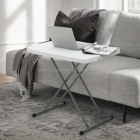 Table pliante portable en plastique blanc pour le camping, la salle à manger en plein air et les pique-niques