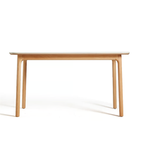 Table à manger ronde moderne et durable en bois massif de qualité supérieure pour 4 personnes avec pieds en bois