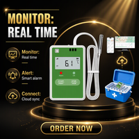 Enregistreur de données multi-usages 4G en temps réel pour température et humidité, rechargeable, pour la logistique de la chaîne du froid et le stockage de vaccins