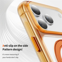 Coque de téléphone transparente magnétique avec support anneau réglable pour iPhone 18 17 16 15 Pro Max, antichoc et translucide effet gelée
