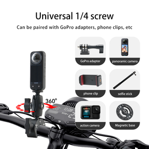 Support de <span class=keywords><strong>fixation</strong></span> Daryoo pour moto, compatible avec les caméras <span class=keywords><strong>GoPro</strong></span> et autres caméras d'action - Product Image 4