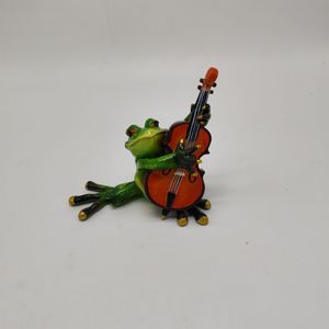 Statue miniature en résine peinte à la main, modèle artisanal, pot de fleurs miniature, ornement de jardin, micro-paysage, <span class=keywords><strong>figurine</strong></span> de coccinelle, de grenouille, de champignon - Product Image 2