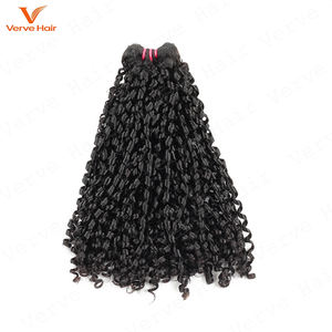 Verve Hair Brazilian SDD – Lot de Cheveux Vierges Bruts Doublement Étirés de Qualité Supérieure, Bouclés Pixie, 100% Non Traités, Cuticules Alignées - Product Image 2