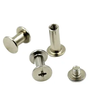OEM Factory Made Nickel Plated Male And Female Screw Fasteners Connector