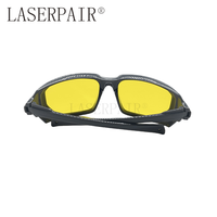 Lunettes de sécurité laser bleues 450 nm, lunettes de protection laser ultraviolettes certifiées CE, lunettes à monture intégrale TR90 avec protection oculaire efficace