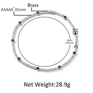 UWIN-Mini collar de trébol de cuatro hojas, cadena de tenis ostentosa con piedra CZ, joyería para mujer, novedad - Product Image 2