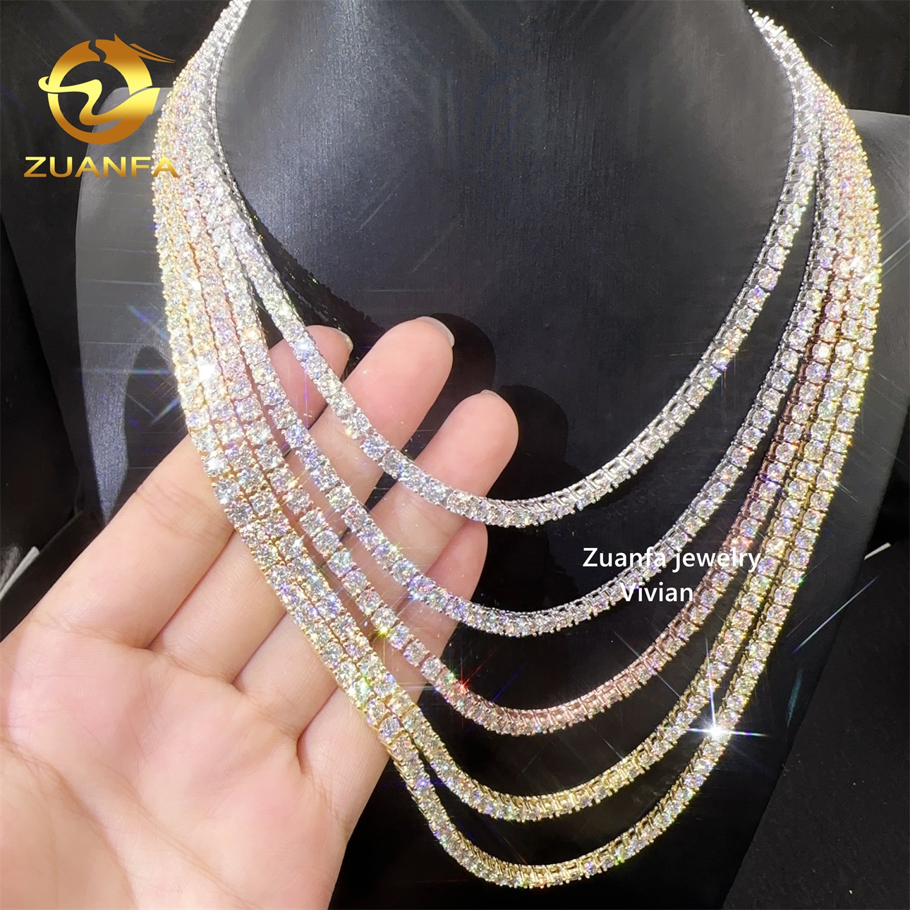 moissanite bracelet sterling silver