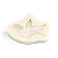 Moule en silicone antiadhésif de qualité alimentaire pour chocolat, fondant, pierre diffuseur, plaque en plâtre, motif colombe de Pâques, blanc, écologique, pour bricolage
