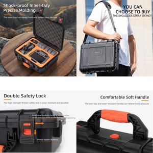 Bolsa de Transporte Rígida y Segura para Drones <span class=keywords><strong>DJI</strong></span> Air 3/3S/Neo AQX-15/17/<span class=keywords><strong>Mini</strong></span> 4 Pro/<span class=keywords><strong>Mini</strong></span> 5 Pro, Gran Capacidad, Impermeable, Resistente a Impactos - Product Image 4