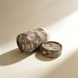 Custom Printed Paper Tube <b>Box</b> Cylindrical <b>Round</b> Cardboard Packaging with Lid for <b>Gift</b>/Tea/Cosmetic Custom logo - Product Image 2