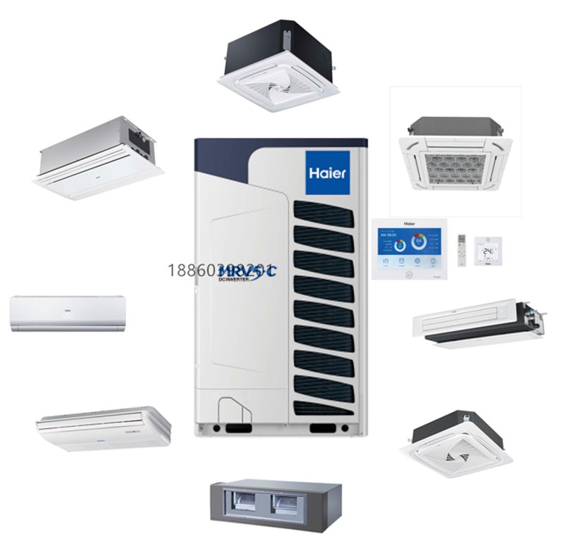 Haier Central Air Conditioning System Lg Vrf System Voltage 380-415v  50/60hz Heat Pump Function From China Market