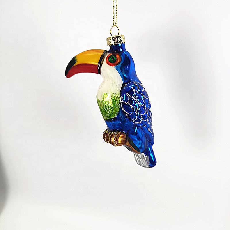bluebird glass ornament