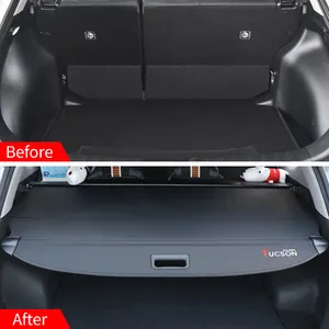 Car Interior Retractable Trunk Cargo Cover For Hyundai Tucson L 2021 Universal Waterproof And Anti-theft Car Luggage Cover