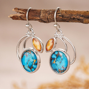 Orecchini Pendenti Geometrici a Marquise per Donne, Stile Naturale, Accessori per Orecchie da Indossare Quotidianamente - Product Image 6