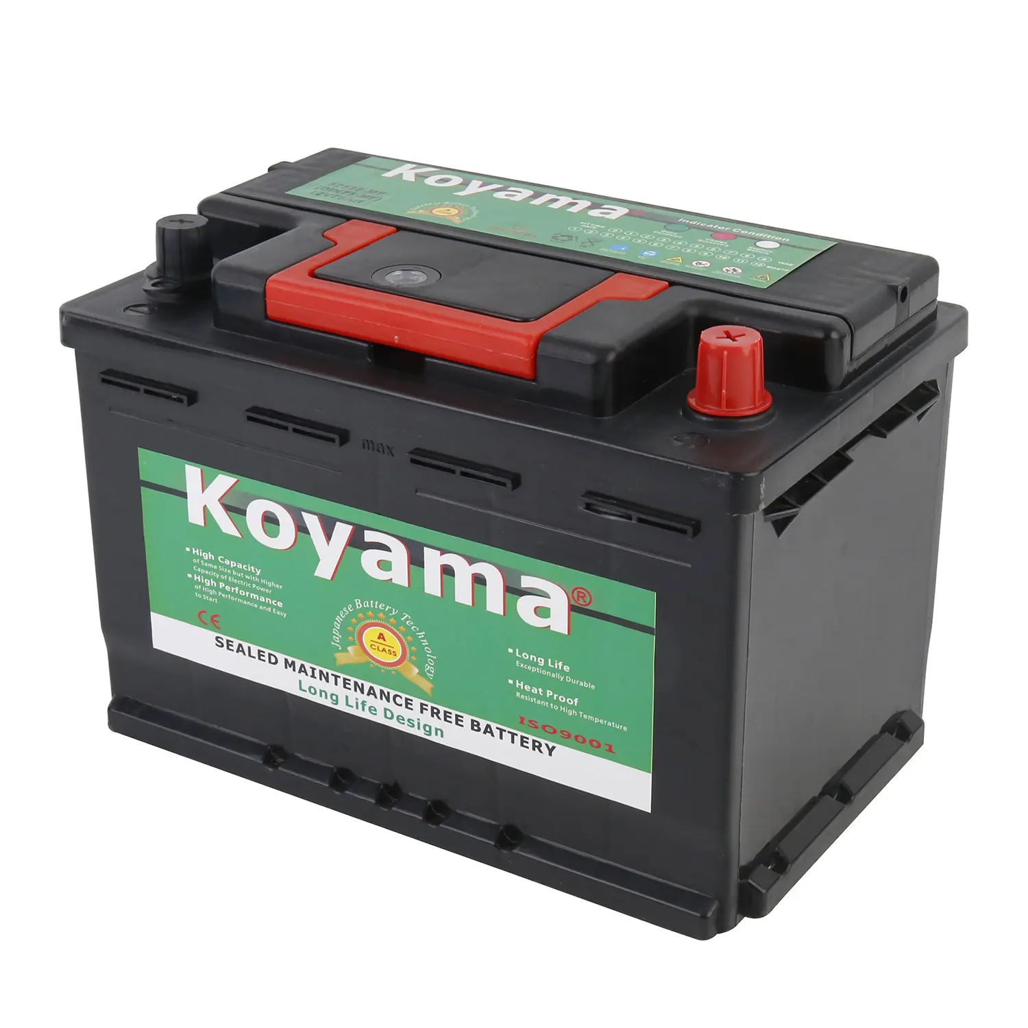 OEM 12 V 75 AH MF57539 Autobatterie in Neuzustand wartungsfreie für Autosystem DIN75 Starkende Batterien