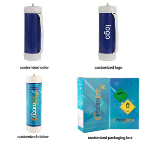 Creamjet France Stock Livraison Rapide Bouteille de Gaz pour Crème Fouettée CO2/N2 Outils pour Desserts Cylindre de Gaz pour Crème Fouettée - Product Image 3