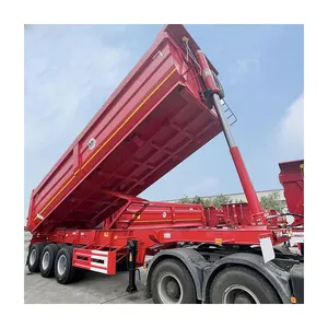 Best Selling Rear Loader Trailer Dump Trailer 3 4 Axles 30-100Ton Tipper Semi Trailer