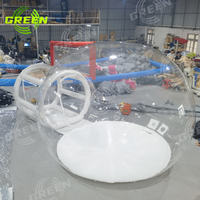Tenda gelembung PVC bening DIY Igloo Restoran Igloos Outdoor kubah luar bola dunia kubah kolam Model penggunaan