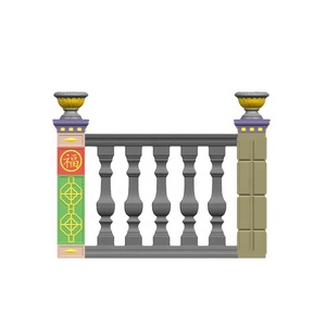 Stampo Europeo in Plastica ABS per Balaustre in Calcestruzzo Gettato in Opera, Design Moderno Classico Bianco, Forma Quadrata o Rotonda, Facile da Usare - Product Image 1