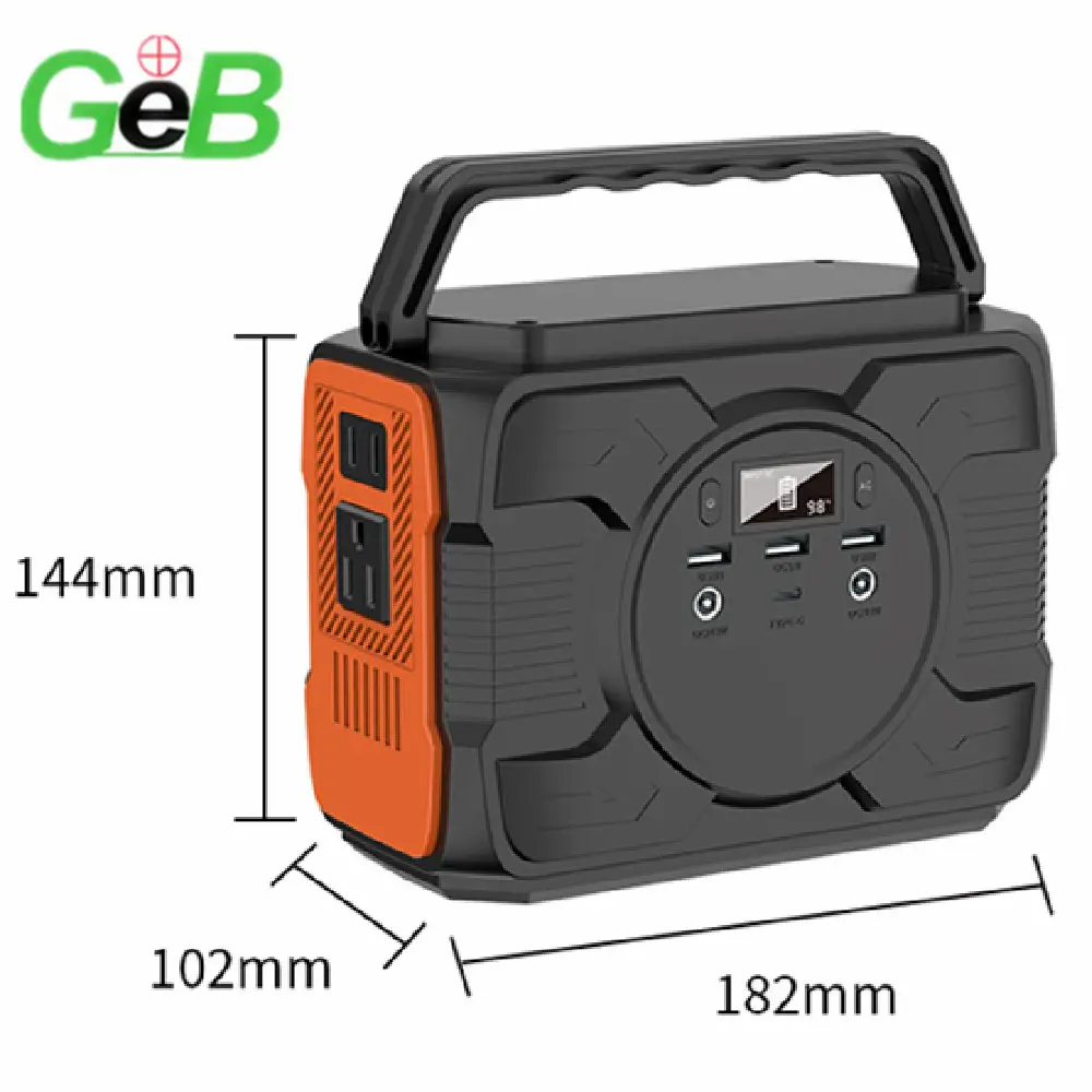 GEB nuovo 48000mAh 713Wh OPS200 alimentatore Mobile portatile a energia solare per esterni con Display LCD caricabatterie adattatore ca di tipo c da 220V.