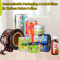 Étiquette thermorétractable personnalisée pour bouteille de boisson, film d'étiquetage thermorétractable