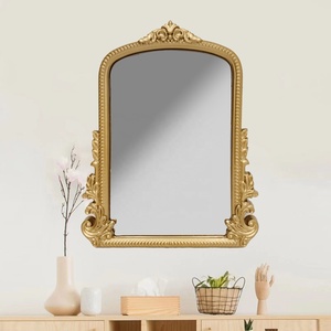 Phong cách Châu Âu custoimized nghiêng chống lại tường gương <span class=keywords><strong>PU</strong></span> khung Antique Rose Gold gương - Product Image 3