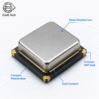 Oscilador de Reloj de Cristal EVOL-200 de EvolE Tech, 50MHz, SMD, Bajo Ruido de Fase, 3.3V, Carcasa Metálica Blindada, Marcado Personalizado OEM