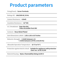 Adaptateur d'alimentation LANZMFG LZ-14-T1, prise IEC C14, prise C13, 10A, connecteur mâle, bricolage, connexion de prise électrique, industriel, noir, 250V