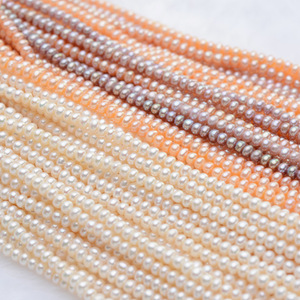 Collar de Perlas de Agua Dulce Naturales Blancas, de 4-5 mm, de Alta Calidad, Casi Impecables, al por Mayor - Product Image 1