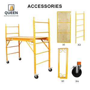LINYIQUEEN Perancah Baja Bergerak Model Baker 6 kaki dengan Rangka H, Kapasitas 1000 Pound, Kekuatan Tinggi untuk Konstruksi Bangunan - Product Image 5