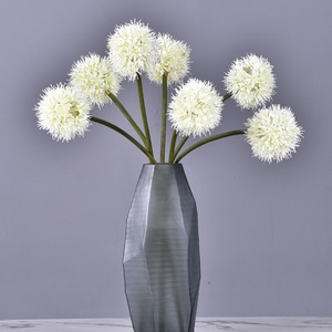 S020 Haute Qualité Unique Tige Soie Pompon Fleur Blanc Boule Artificielle Fleurs Soie Artificielle Unique Géant <span class=keywords><strong>Allium</strong></span> Fleur - Product Image 4