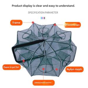 Innovative Nasse a <span class=keywords><strong>Rete</strong></span> Piccola per Aragoste, Gabbie <span class=keywords><strong>da</strong></span> <span class=keywords><strong>Pesca</strong></span> a Doppio Nodo Tipo Ombrello, Reti <span class=keywords><strong>da</strong></span> <span class=keywords><strong>Pesca</strong></span> per Gamberi e Granchi - Product Image 2