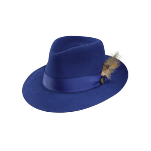 Sombrero de copa de fieltro de lana pura con adorno de plumas de cinta de mariposa Sombrero de fiesta formal para escenas de invierno de verano Diseño transfronterizo caliente - Product Image 2