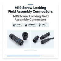 Connecteur étanche IP67 à baïonnette mâle M40 à 2-5 broches, personnalisé, prix de gros, pour éclairage extérieur, voitures, nouvelles énergies