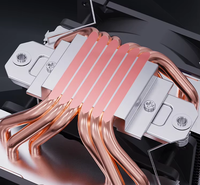 ESGAMING-Ventilateur de refroidissement à air pour processeur, 6 caloducs purs, 12cm, pour ordinateur PC