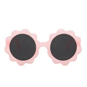 Gafas de sol con forma de flor para niños, anteojos de sol Retro Unisex, Vintage, pétalos, bonitas, 2020