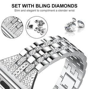 <span class=keywords><strong>Bracelet</strong></span> de montre intelligente en acier inoxydable diamant pour femme pour <span class=keywords><strong>Apple</strong></span> <span class=keywords><strong>Watch</strong></span> 10 8 Ultra 4 5 <span class=keywords><strong>6</strong></span> Iwatch 1 2 3 <span class=keywords><strong>Bracelet</strong></span> 38mm 42mm <span class=keywords><strong>44mm</strong></span> 49mm - Product Image 6