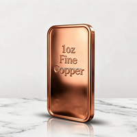 Lingote Cuadrado de Cobre Puro Pulido 999 de 1oz para Inversión