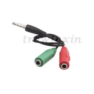 3.5MM maschio a 2 doppia femmina <span class=keywords><strong>Audio</strong></span> Stereo auricolare auricolare Splitter cuffie Mic <span class=keywords><strong>Audio</strong></span> Y Cable - Product Image 6