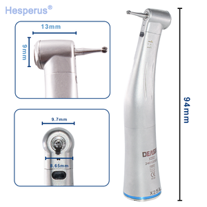 Equipo dental X25L 1:1 <span class=keywords><strong>contra</strong></span>ángulo pieza de mano de baja velocidad fibra óptica LED Quattro Botón de pulverización de agua interno anillo azul - Product Image 3