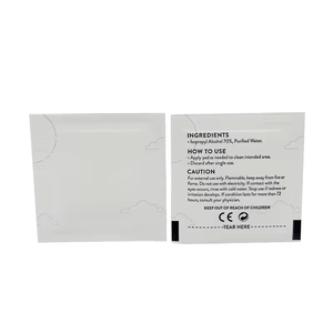 Toallitas desinfectantes desechables personalizadas con <span class=keywords><strong>70</strong></span>% de alcohol isopropílico, mini toallitas con alcohol - Product Image 1