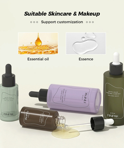 Flacon compte-gouttes en verre coloré mat de luxe <span class=keywords><strong>FINSPOT</strong></span> 30ML 75ML, flacon vide pour sérum de soin de la peau, emballage cosmétique avec logo personnalisé - Product Image 5