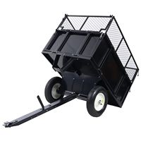 Remorque utilitaire Steeltreks Hardware Tools de 750 lb et 22 pieds cubes avec chariots de remorquage robustes pour pelouse, jardin et autres outils