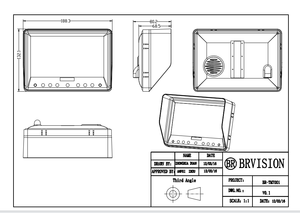 Système de vue arrière de moniteur numérique TFT 7 ''unique pour camion lourd - Product Image 6