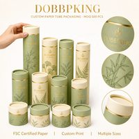 Porte-bougie d'aromathérapie personnalisable, emballage d'huile parfumée, tubes en carton gaufré à chaud en polyéthylène et cire